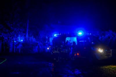 Freiberg a.N.: Traktor geraet auf landwirtschaftlichem Anwesen in Brand